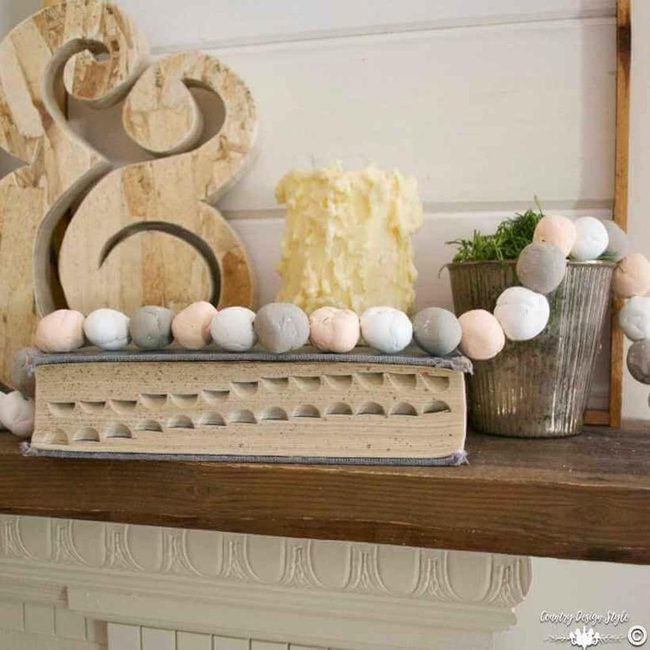 Stone Garland In Gray And Beige