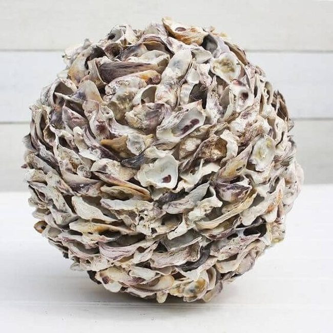 Seashell Sphere Beach Centerpiece