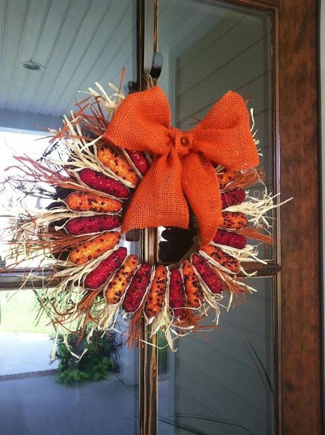 Autumn Corn Cob Wreath