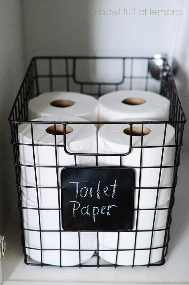 Customizable Chalkboard Bathroom Labels