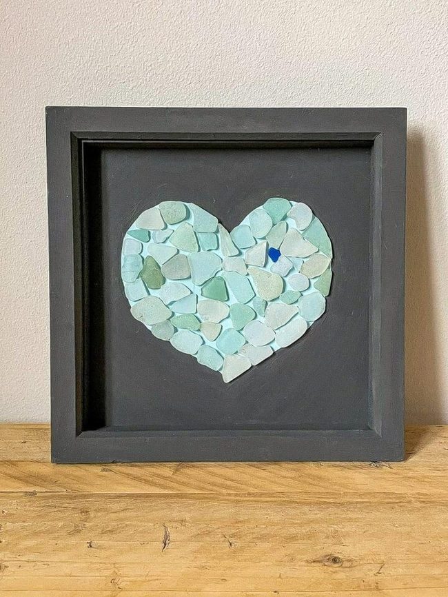 Frosted Glass Heart Frame