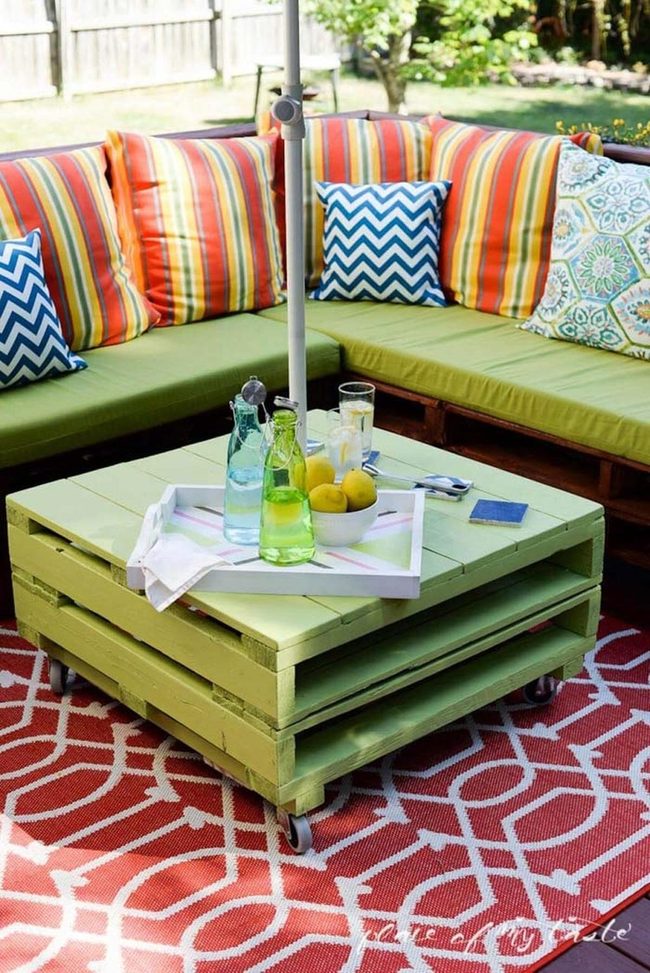Movable L-Shaped Outdoor Seating