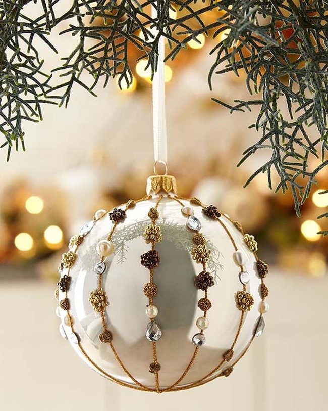 Golden Champagne Shimmer Ball