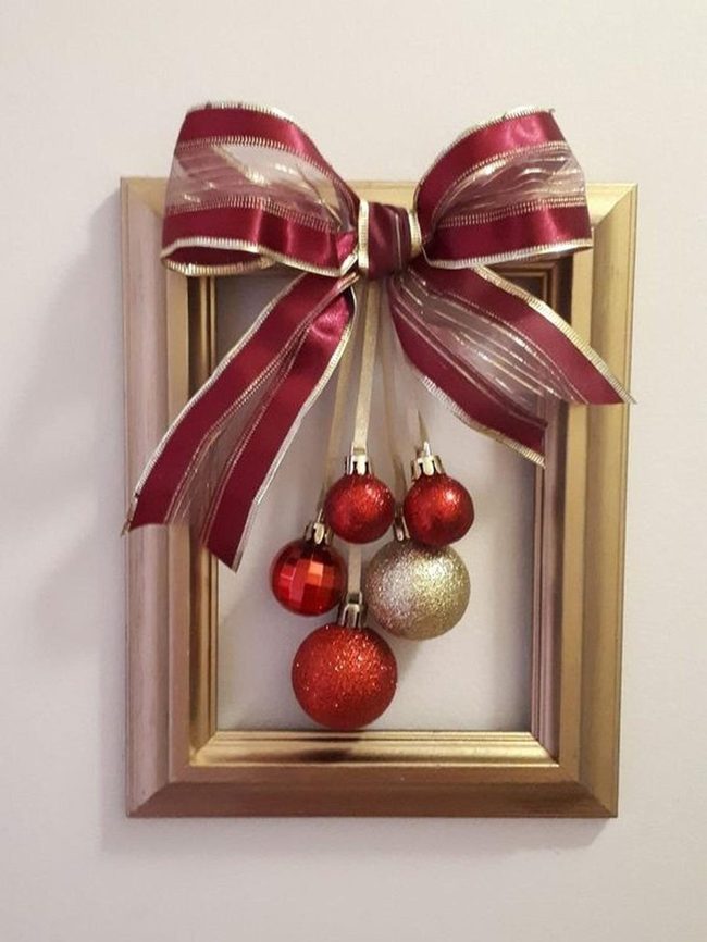Gold Frames With Red Ornaments