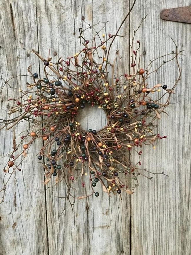 Colorful Berry Branch Wreath
