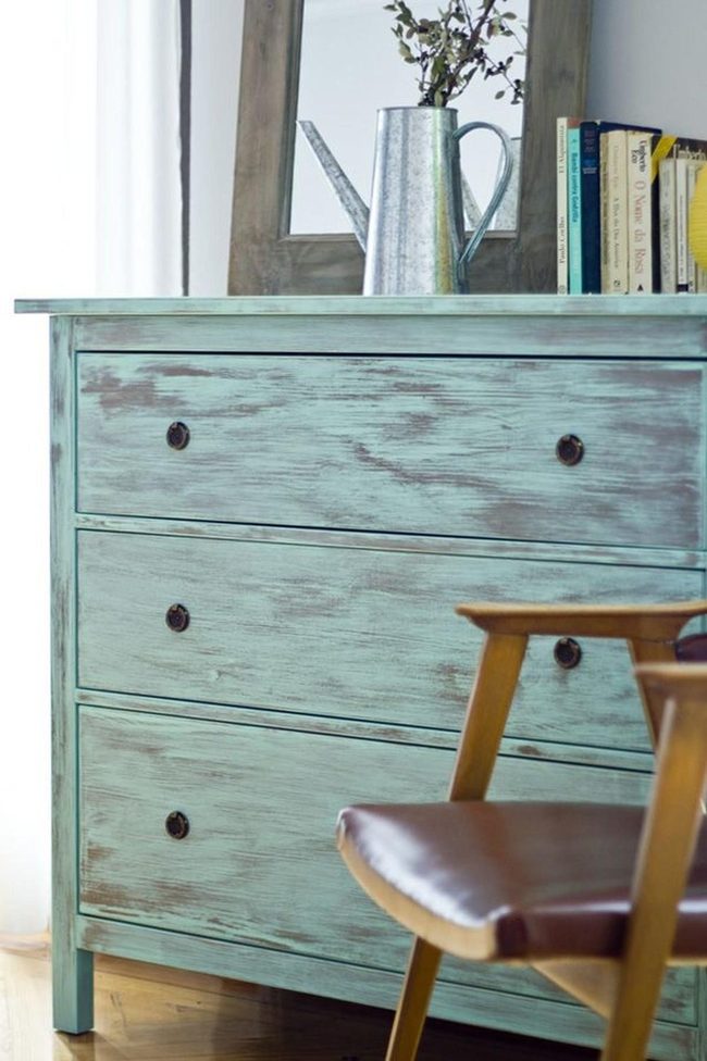 Weathered Blue-Green Dresser Sanctuary