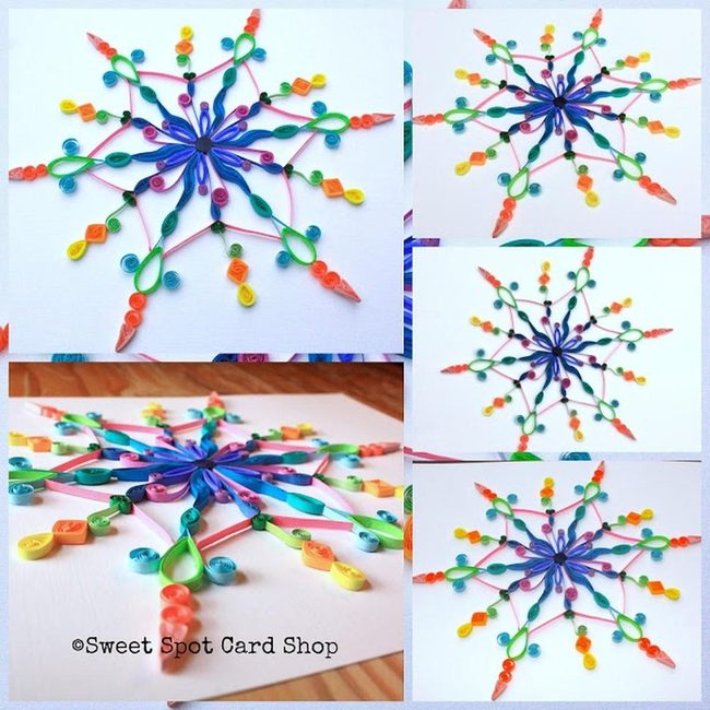 Folded Paper Stars In Motion