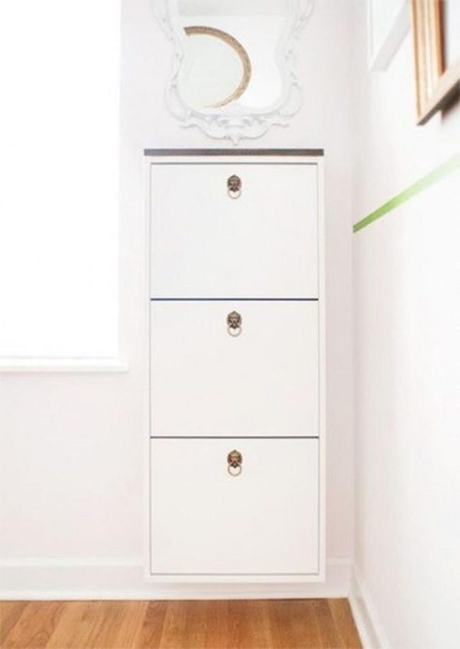 White Cabinets Brass Handles Bright