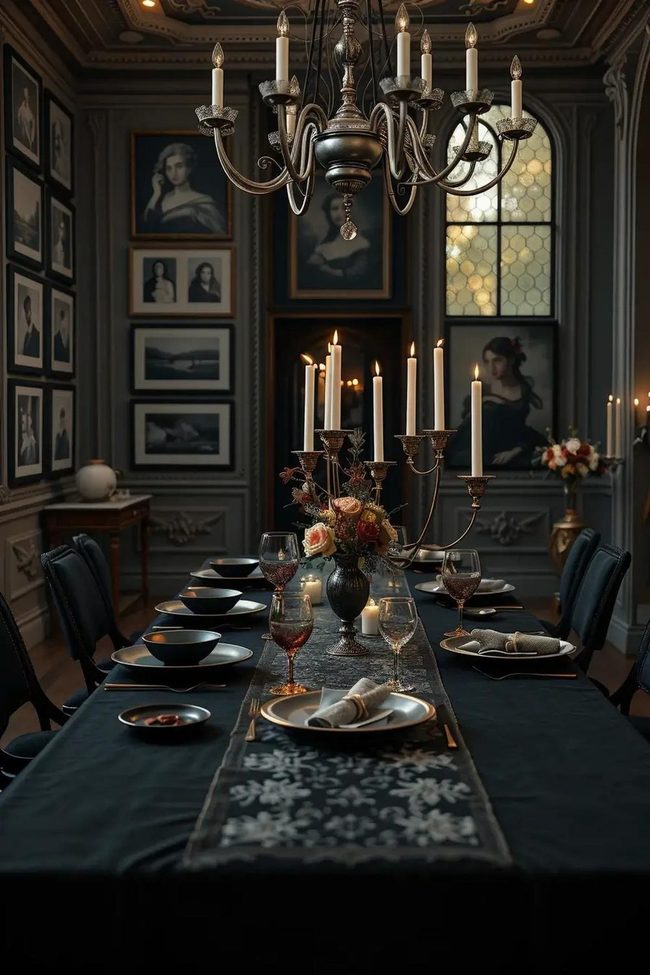 Black Velvet Cathedral Dining