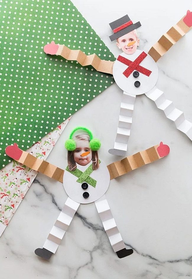Wobbly Snowmen With Googly Eyes