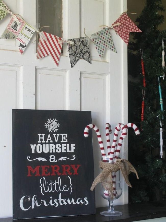 Candy Canes Dark Backdrop Joy