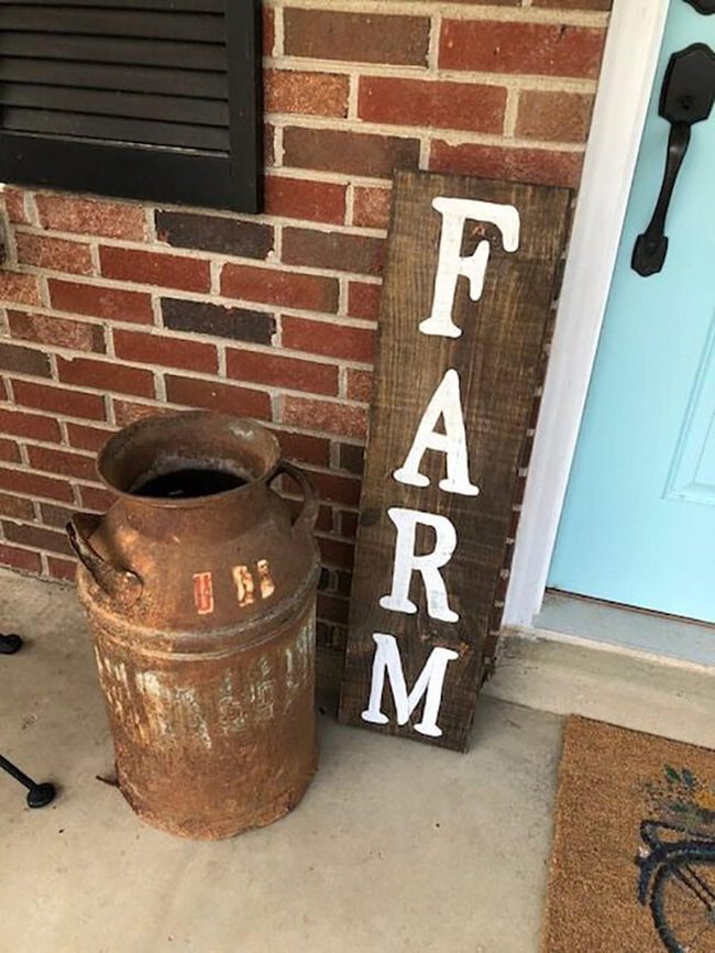 Hand-Painted Wood Porch Signs