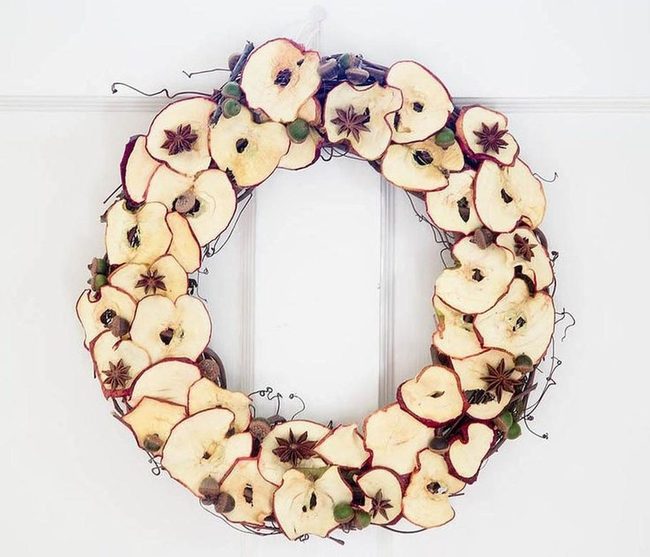 Dried Apple Slices Handmade Wreath