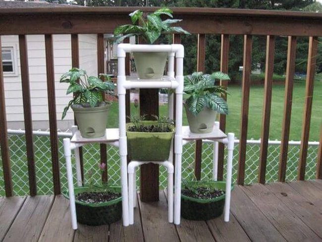 Stacked Pvc Vertical Garden