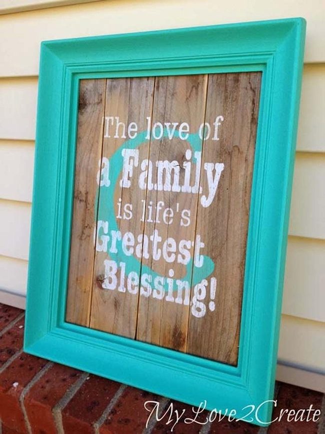 Painted Frames Bold Family Words