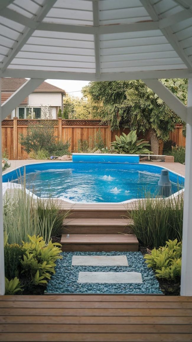 Poolside Cinder Block Bar
