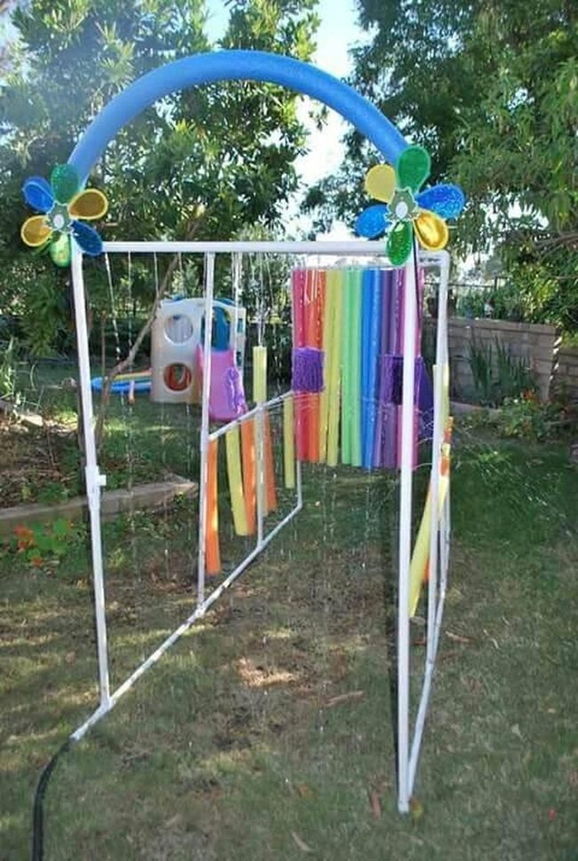 Colorful Pvc Pipes Water Feature