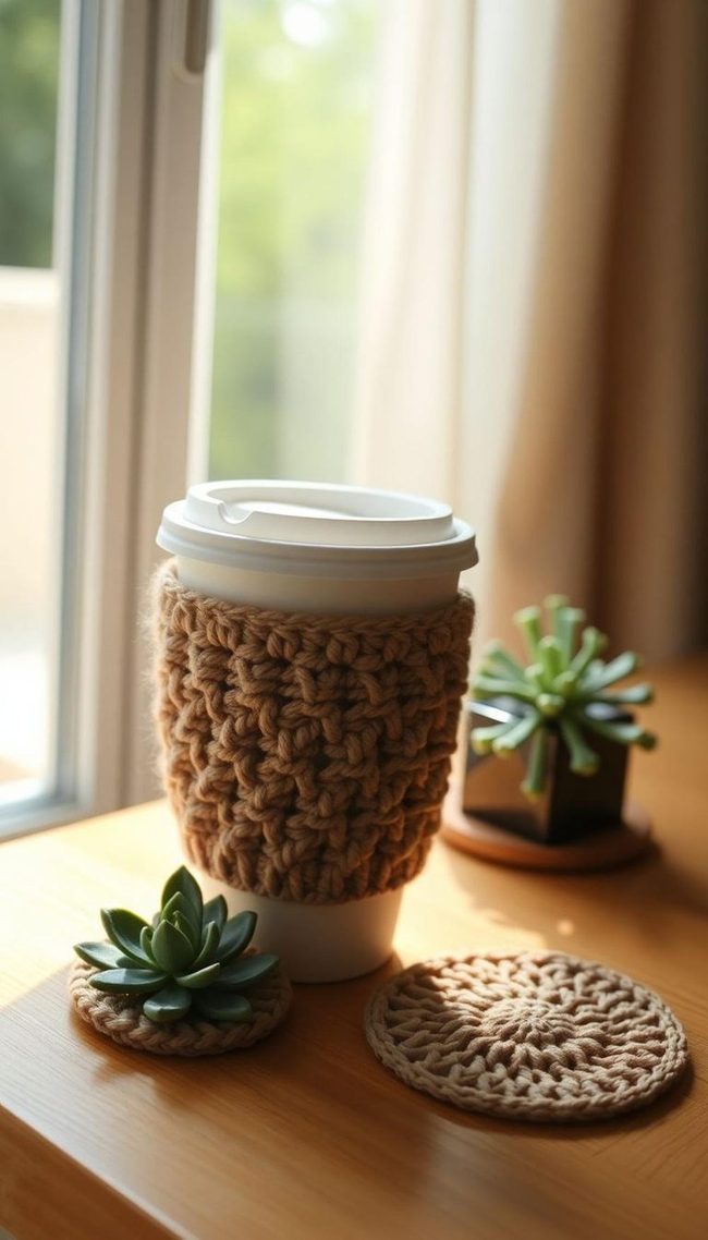 Handmade Cotton Cup Sleeves