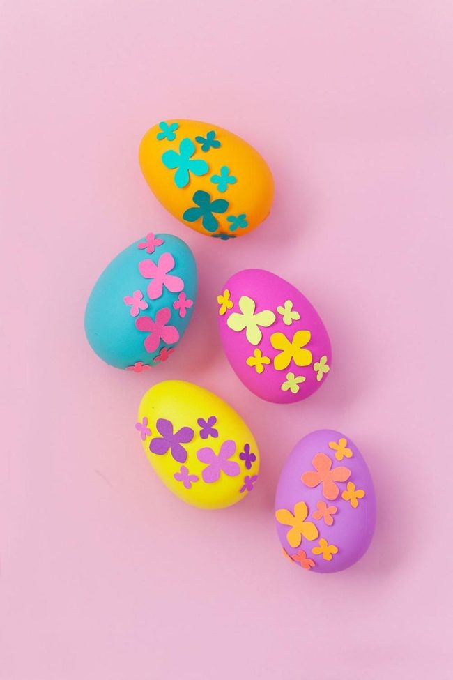 Flower Painted Easter Eggs