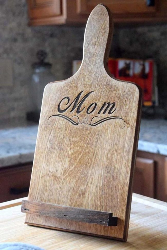 Charred Wood Recipe Stand