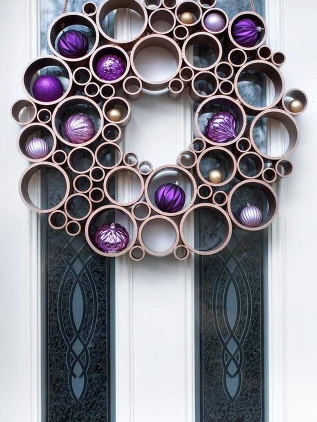 Handmade Pvc Wreath With Seasonal Flair
