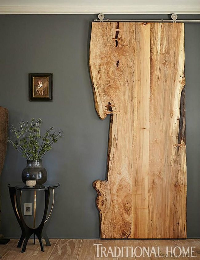 Wood Grain Room Divider