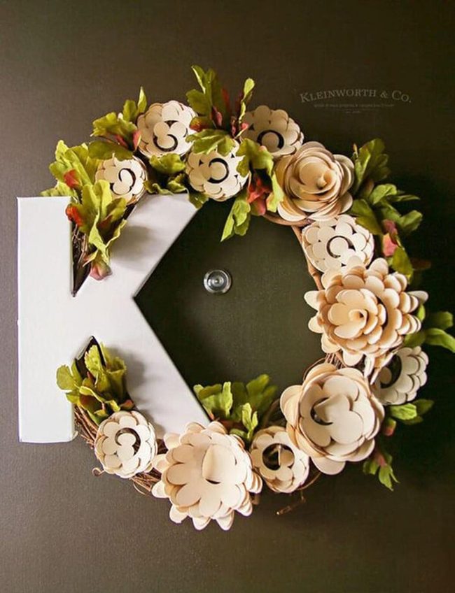 Dimensional Paper Petals Wall Statement
