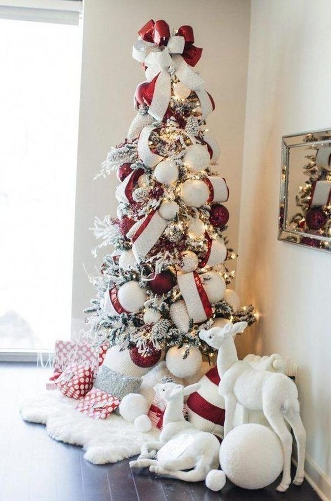 White And Red Tree Brilliance