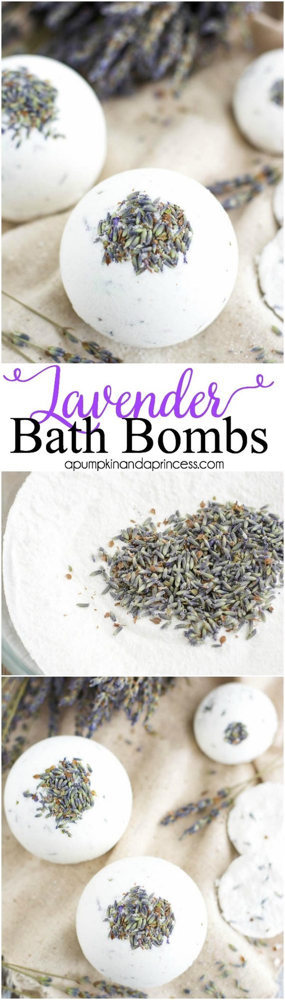 White Bath Bombs Lavender Buds