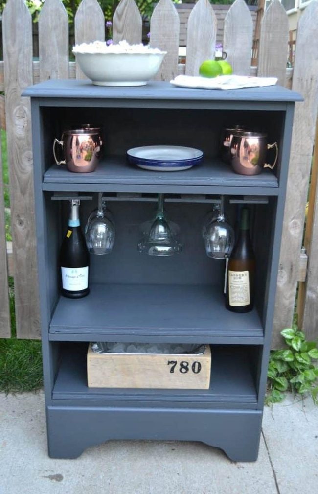 Tall Dresser Turned Bar