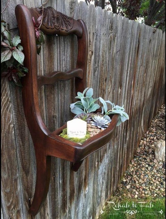 Reclaimed Wood Succulent Planter