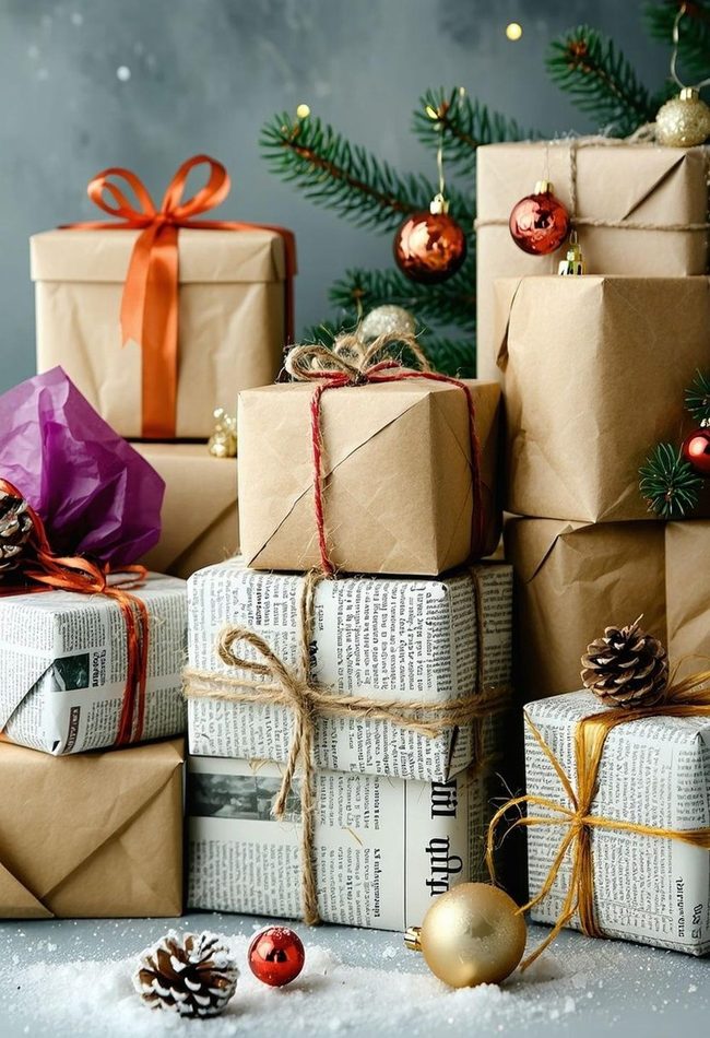 Colorful Tissue Paper Wrapping
