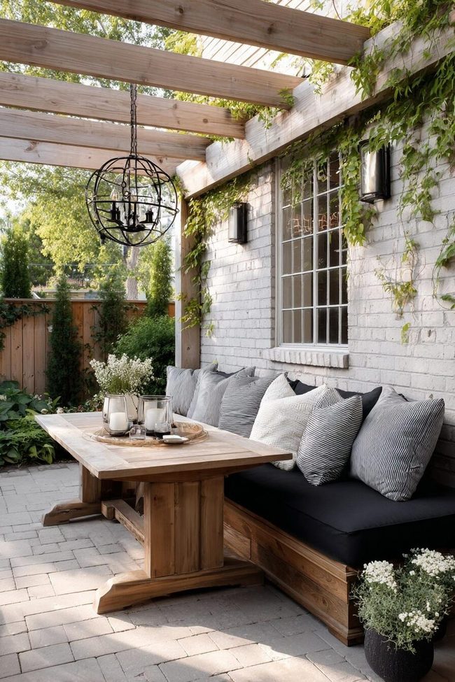 Concrete Block Patio Seating
