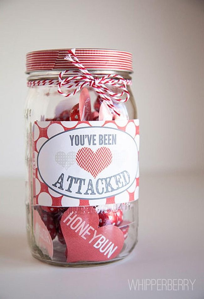 Red Polka Dot Mason Jars