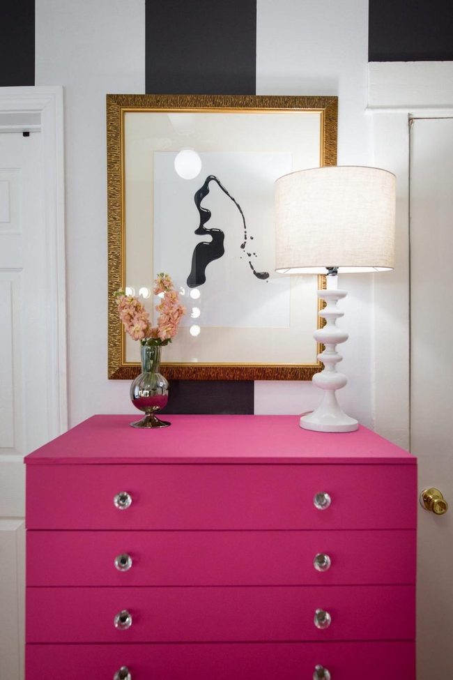 Hot Pink Dresser Bold Statement