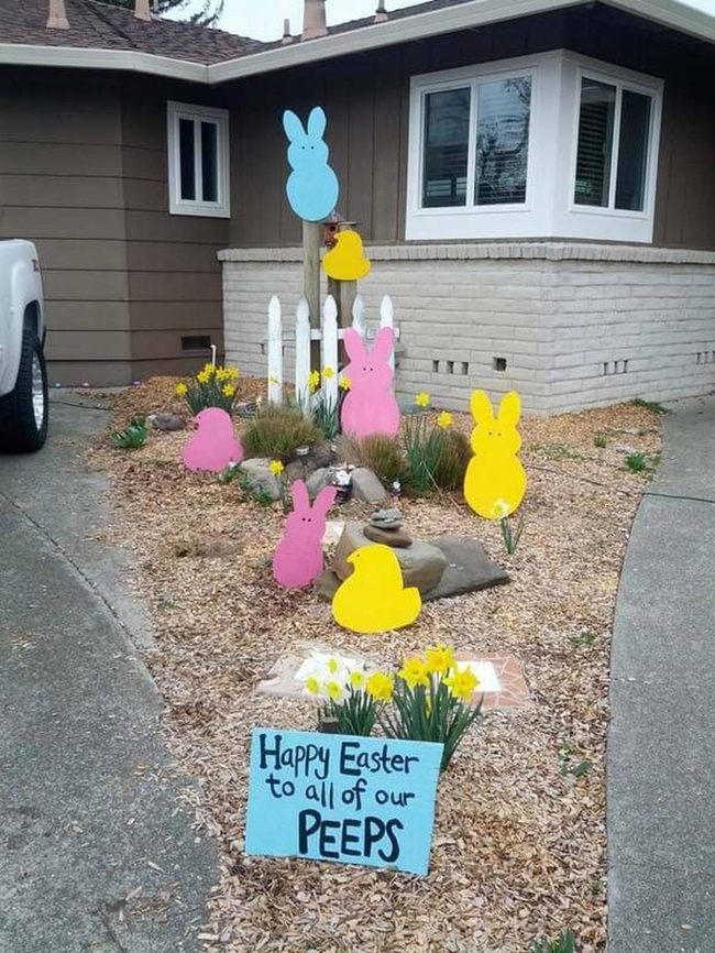 Wooden Spring Porch Decorations