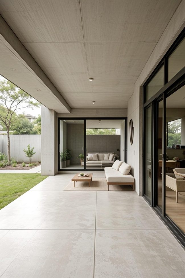 Concrete Continuity Indoors Outside