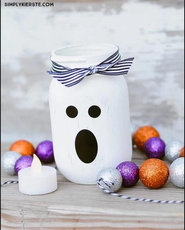 Distressed Glass Ghost Jars