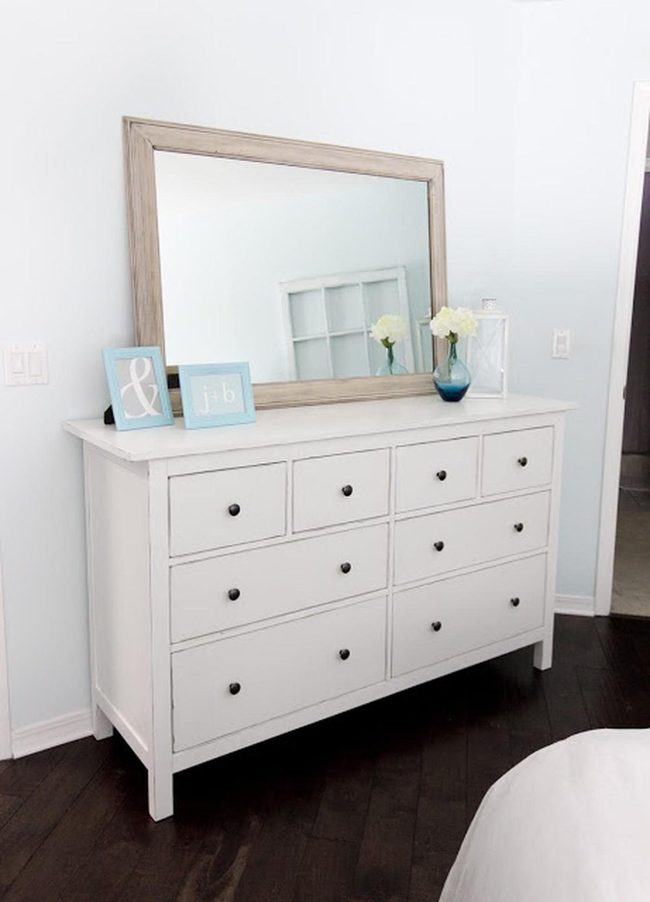 White Drawers, Light-Filled Bedroom