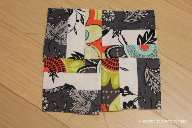 Colorful Fabric Patchwork Squares