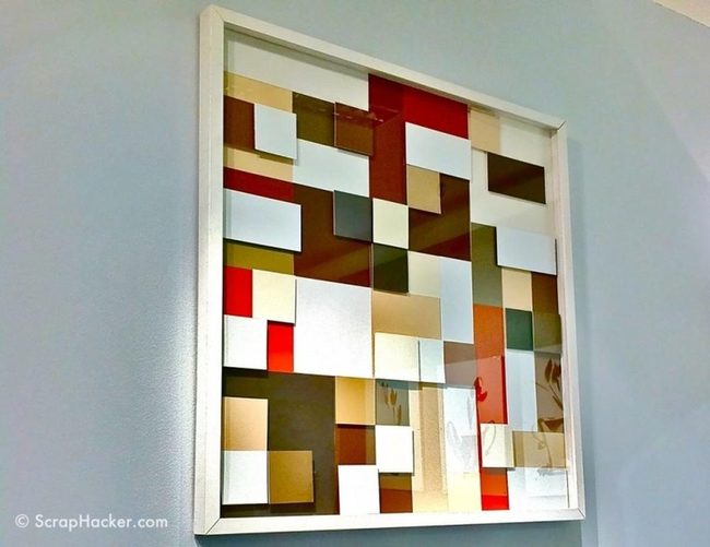 Red And Brown Geometric Blocks