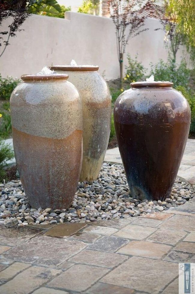 Stacked Ceramic Water Feature