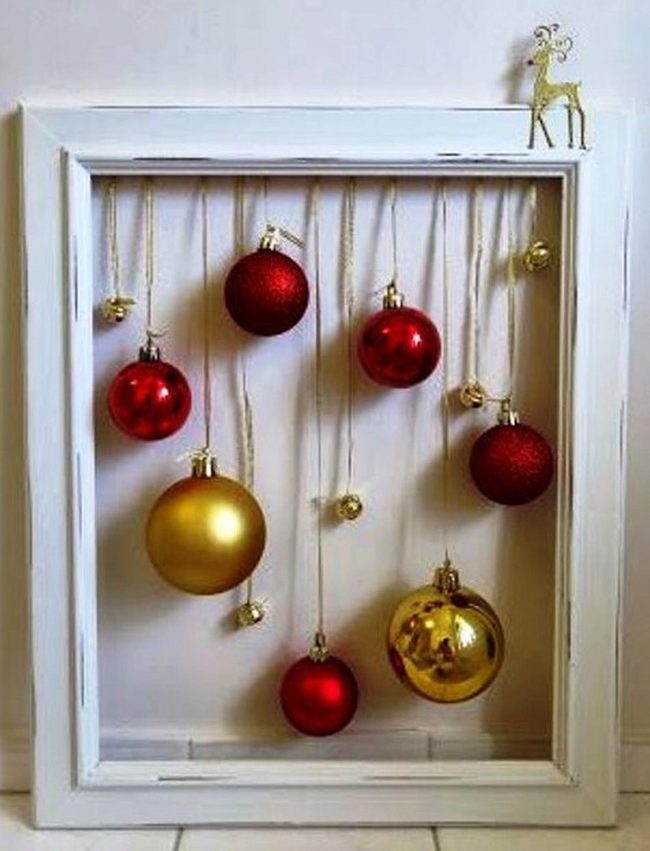 Red And Gold Ornaments Float Free