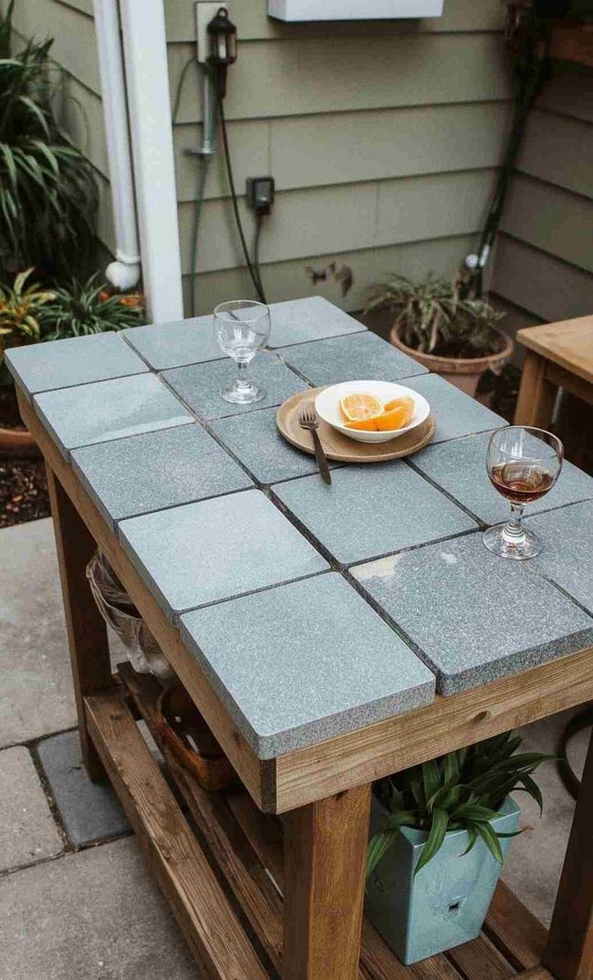 Reclaimed Stone Countertop Built Budget