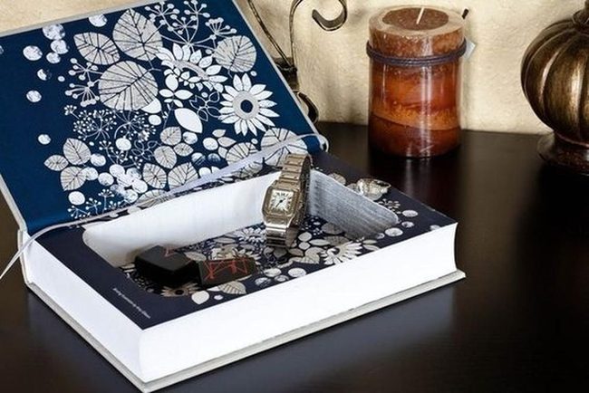 Floral Hidden Compartments Inside Books