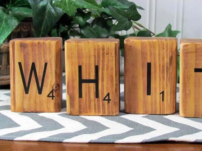 Personalized Burned Wood Letters