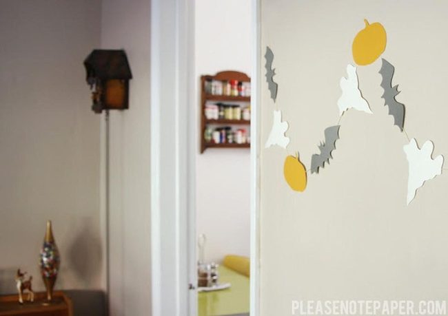 Beige Walls With Autumn Cutouts
