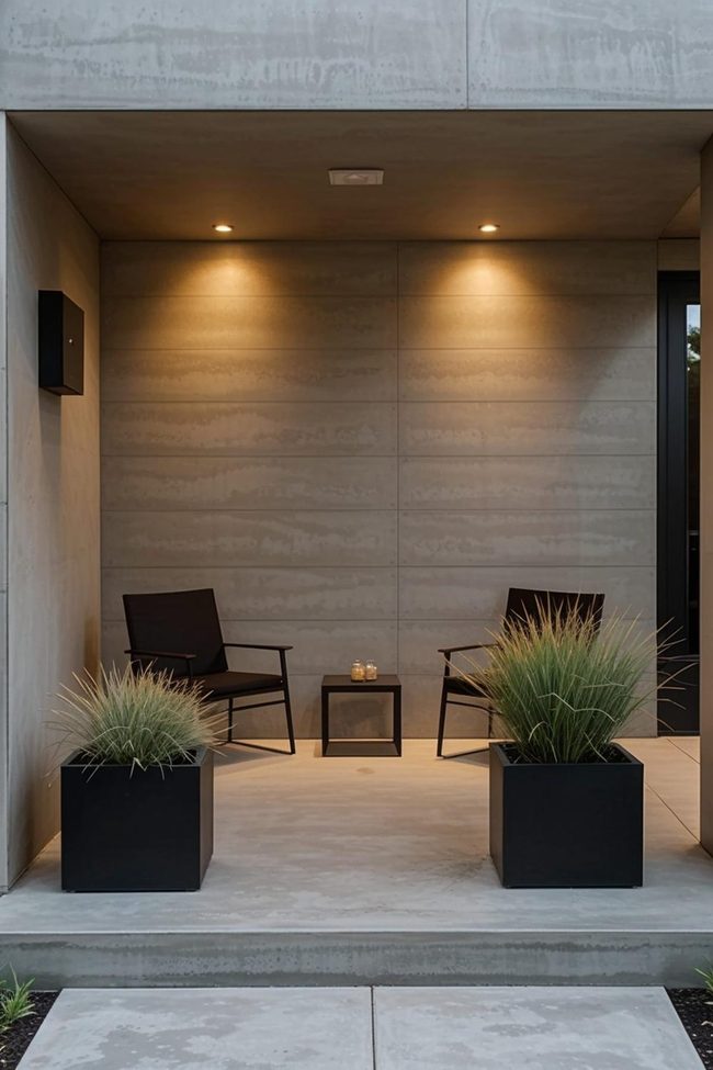 3D Embossed Concrete Statement Wall