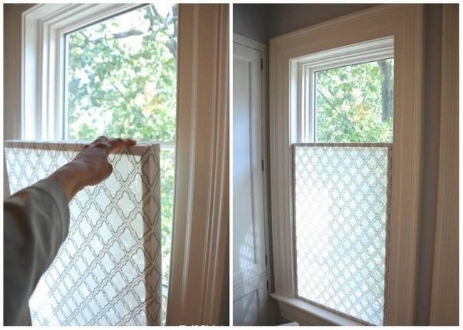 Wood Frame Privacy Screen With Fabric