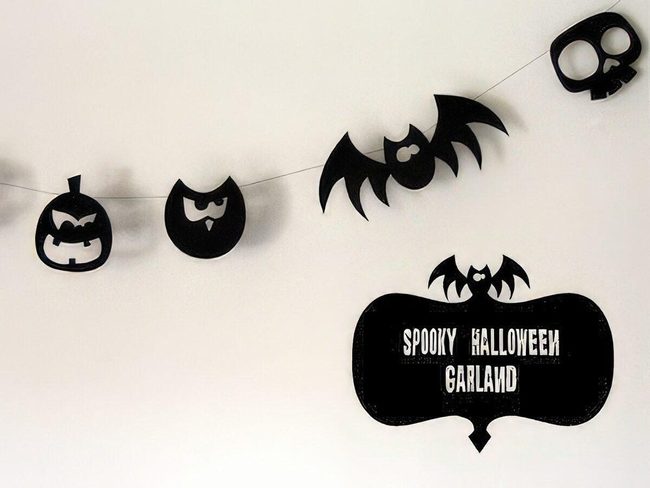 Black Paper Halloween Silhouettes